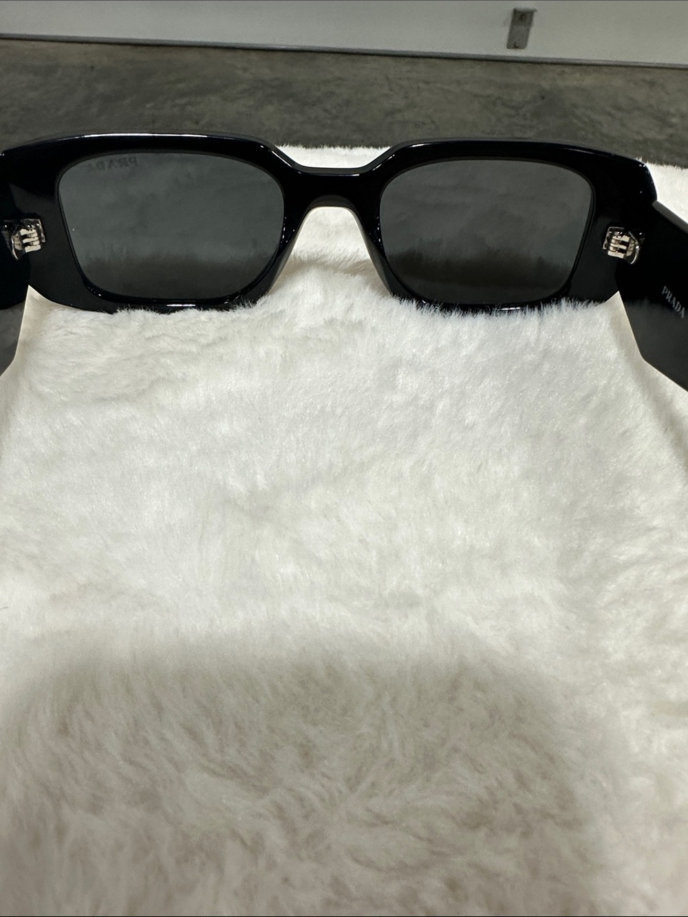 Prada Black Geometric Oversized Sunglasses - Picture 6 of 6